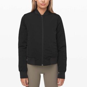 Lululemon Non-Stop Bomber Jacket Reversible Black Primaloft Puffer & Swift Sz 8
